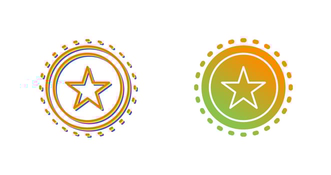 Sticker Vector Icon