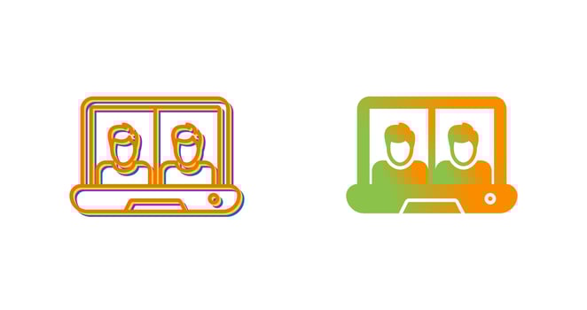 Online Class Vector Icon