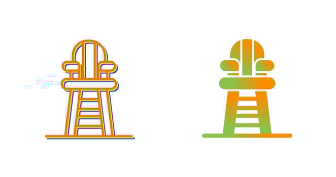 Lifeguard Chair Vector Icon