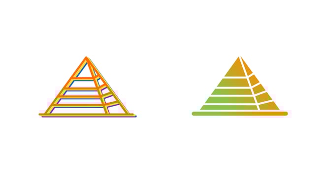 Pyramid Vector Icon
