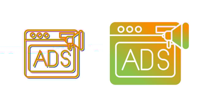 Native Advertising Vector Icon