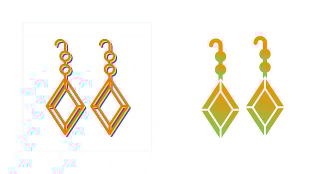 Earrings Vector Icon