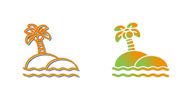 Island Vector Icon