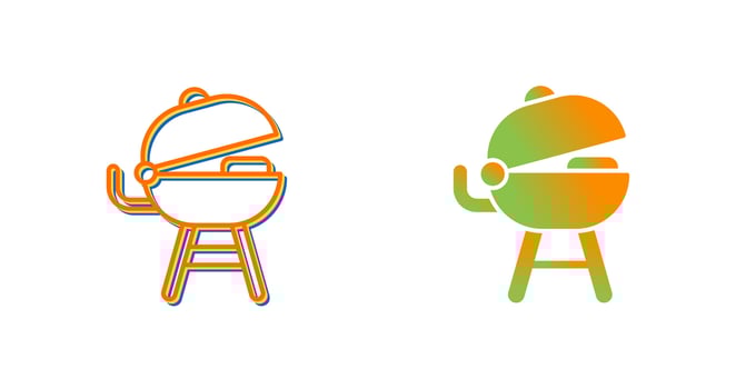 Grilled Vector Icon