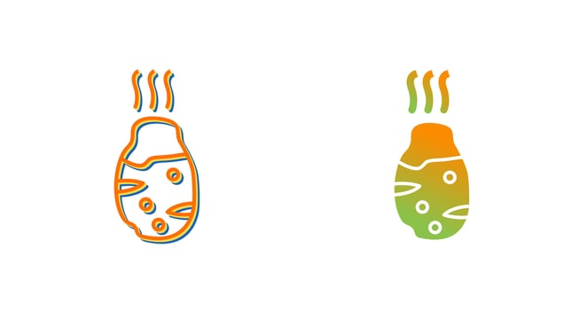 Roasted Potato Vector Icon