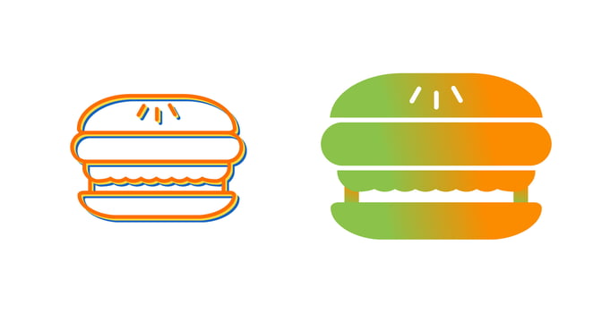 Hamburger Vector Icon