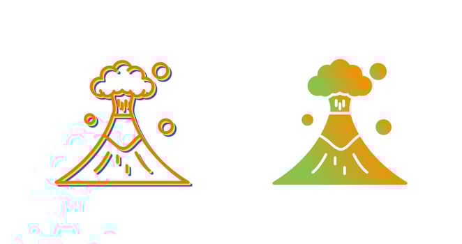 Volcano Vector Icon