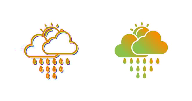 Rain Vector Icon