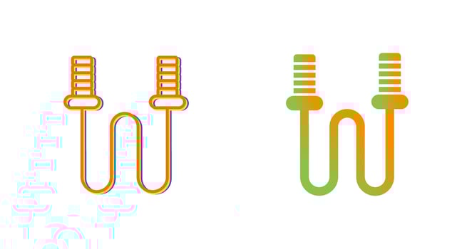Skipping Vector Icon