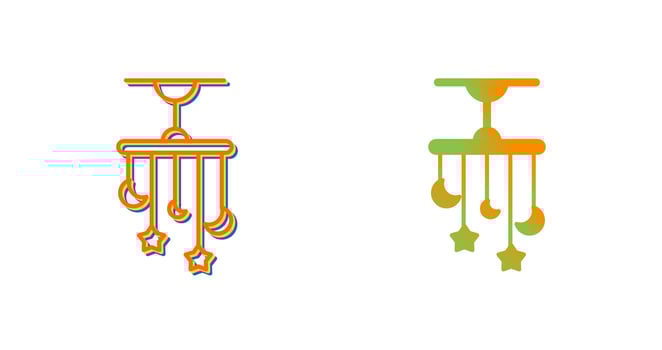 Crib Toy Vector Icon