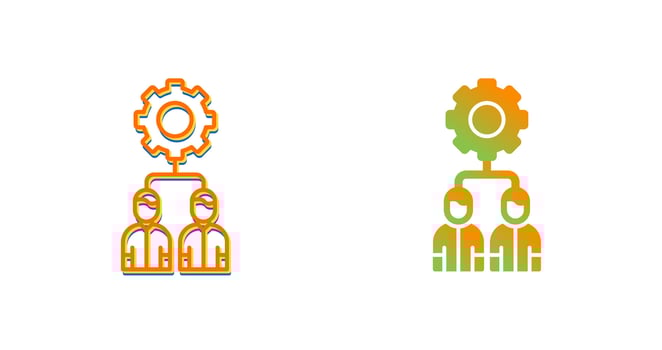 Team Management Vector Icon