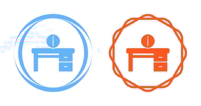 Information Desk Vector Icon