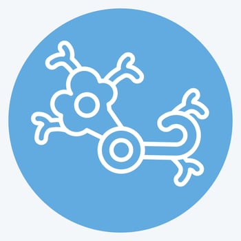 Icon Nerve. related to Body Ache symbol. blue eyes style. simple design editable. simple illustration vector