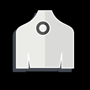 Icon Back Pain. related to Body Ache symbol. glossy style. simple design editable. simple illustration vector