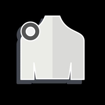 Icon Shoulder. related to Body Ache symbol. glossy style. simple design editable. simple illustration vector
