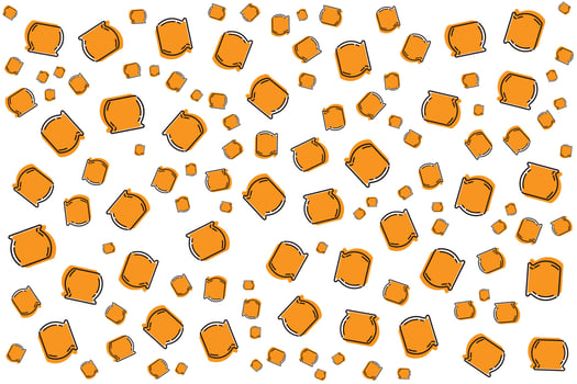 Hand drawn flat Halloween pattern design vector