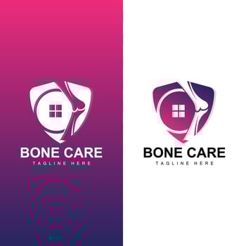 Bone Health Logo Simple Illustration Silhouette Template Vector Design
