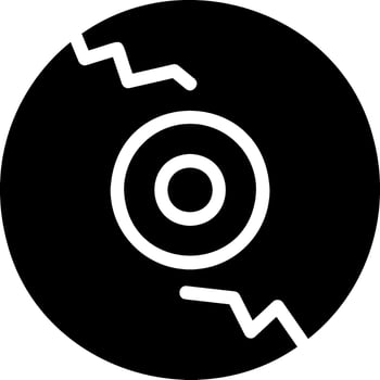 cd glyph icon vector