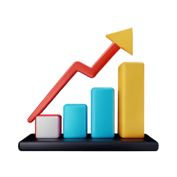 Graph ChartBar Stock AI Generative png