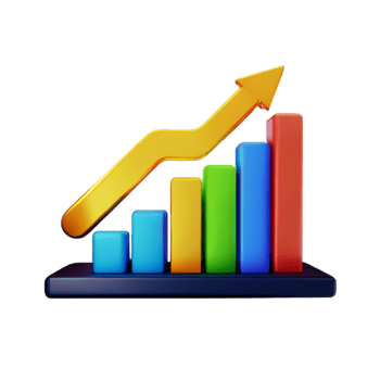 Graph ChartBar Stock AI Generative png