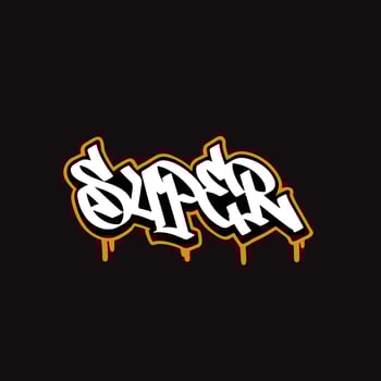 graffiti vector tagging letter word text street art mural hand draw