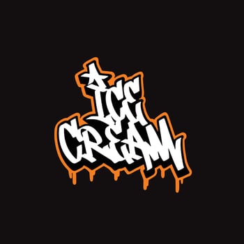 graffiti vector tagging letter word text street art mural hand draw