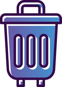 Trash Can Vector Icon Design