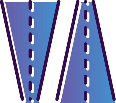 Road Vector Icon Design