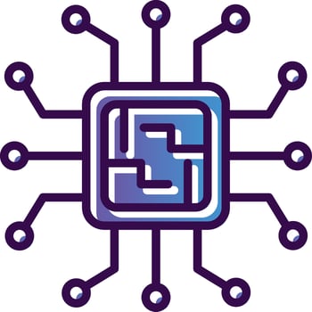 Microchip Vector Icon Design
