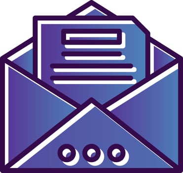 Open mail Vector Icon Design