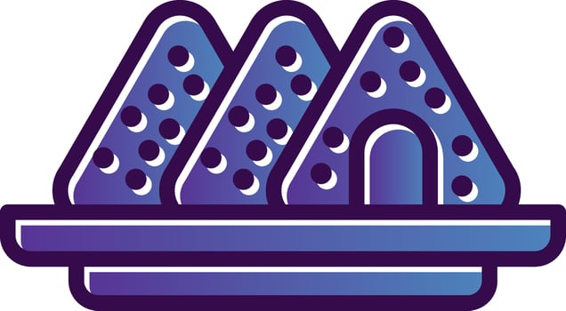 Onigiri Vector Icon Design
