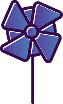 Pinwheel Vector Icon Design