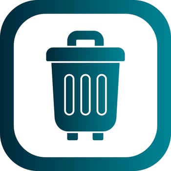 Trash Can Vector Icon Design