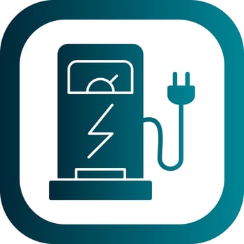 Charging Station Vector Icon Design