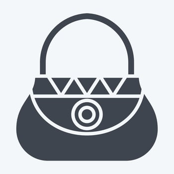 Icon Bag. related to Indigenous People symbol. glyph style. simple design editable. simple illustration vector