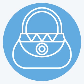 Icon Bag. related to Indigenous People symbol. blue eyes style. simple design editable. simple illustration vector
