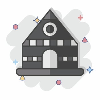 Icon Tent. related to Indigenous People symbol. comic style. simple design editable. simple illustration vector