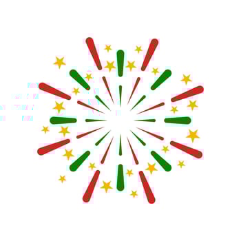Fireworks New Year Vector Element , party and Festival