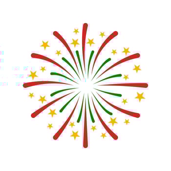 Fireworks New Year Vector Element , party and Festival