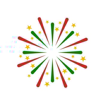 Fireworks New Year Vector Element , party and Festival