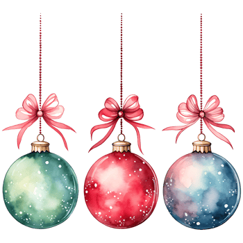 Christmas ball, Christmas tree ornament transparent background AI Generative png