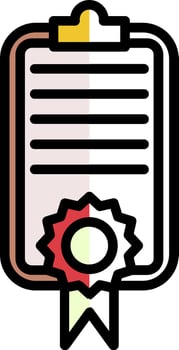 Certificate Vector Icon Design