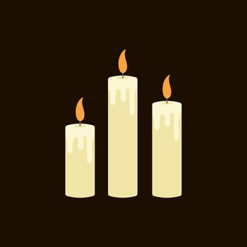 Candle Illustration Vector Image , Decoration , aromatheraphy