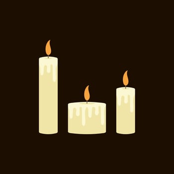 Candle Illustration Vector Image , Decoration , aromatheraphy
