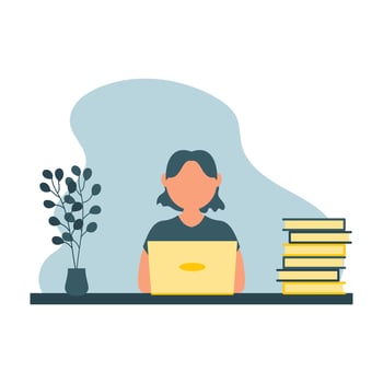Learning Education Illustration Vector , Icon , Study Illustration