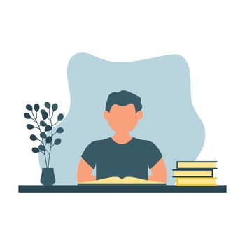 Learning Education Illustration Vector , Icon , Study Illustration