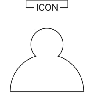 Professional person icon design vector