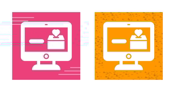 Online Donation Vector Icon