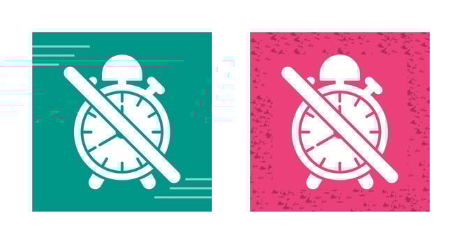 No Alarm Vector Icon