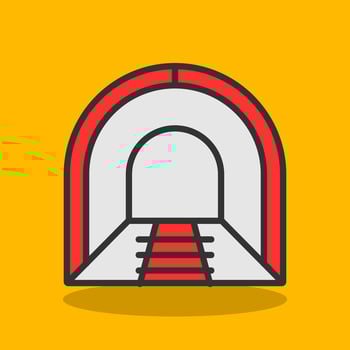 Tunnel Vector Icon Design